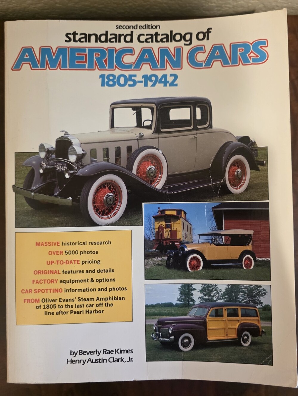 Standard Catalog of American Cars 1805-1942 Second Edition 1989